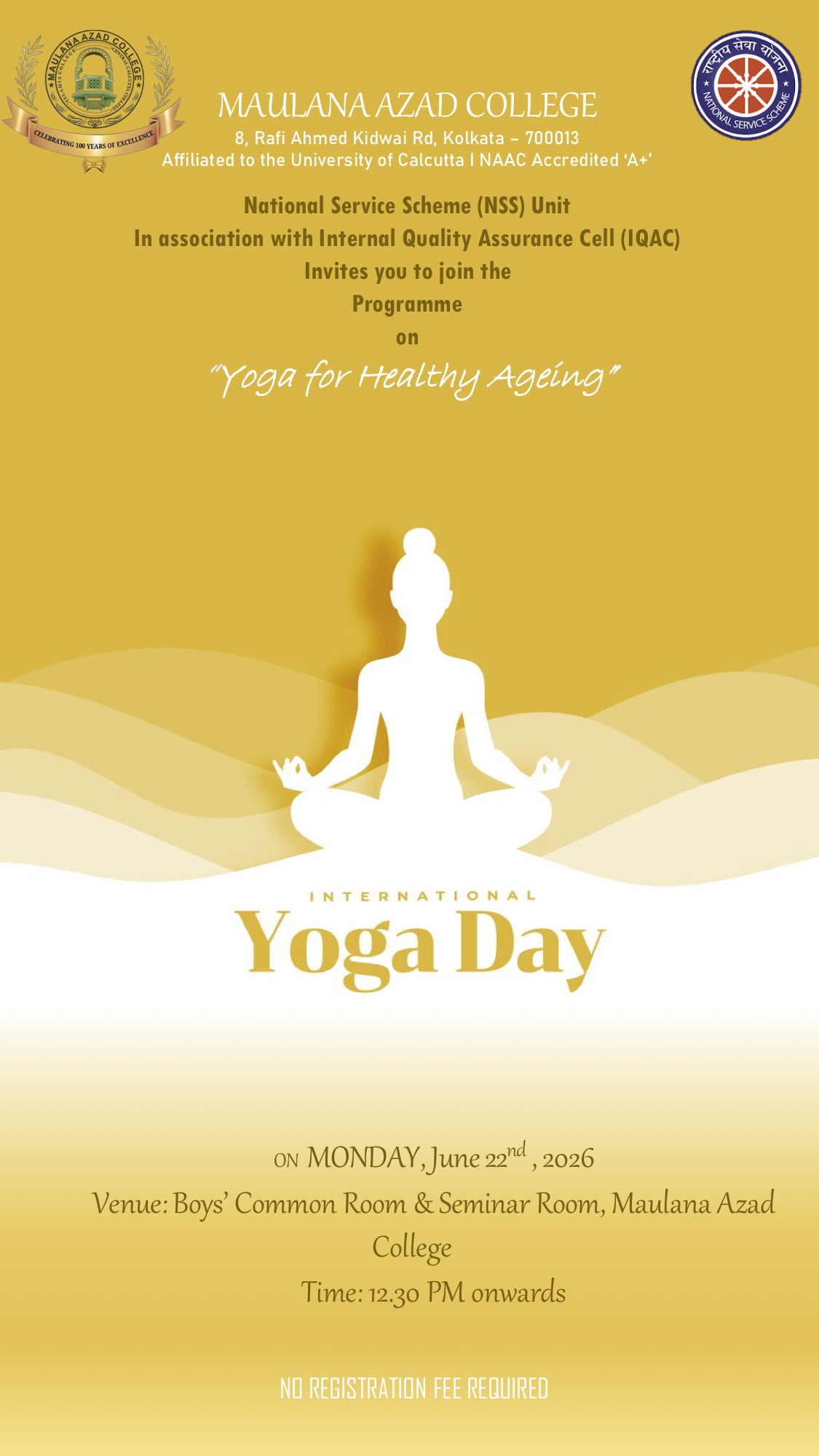 Yoga for Healthy Ageing